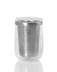 Fusion Theeglas met Theefilter 400 ml
