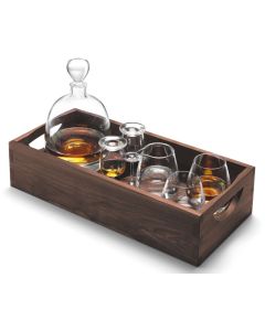 Whisky Islay Connoiseur Set met Dienblad Set van 6 Stuks