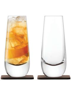 Whisky Islay Longdrinkglas 325 ml met Onderzetter Set van 2 Stuks