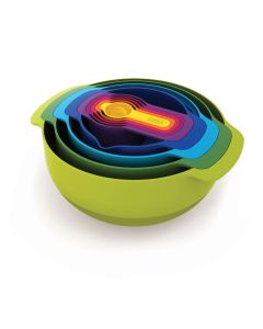 Nest Schalen en Maatlepels Set van 9 Stuks