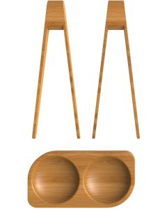 Sushiset Tangen & Schaaltje Set van 3 Stuks