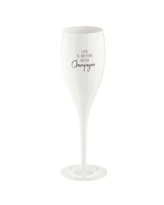Superglas Cheers No. 1 Champagneglas Life is Better with Champagne