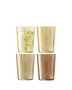 Gems Tumbler Glas 560 ml Set van 4 Stuks Assorti