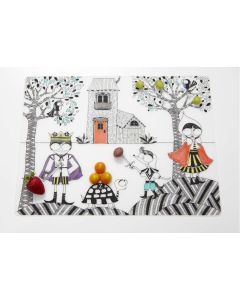 Kinderen Placemat Mark-Mat Hide & Seek Mat + 4 Markers 40 x 32 cm.