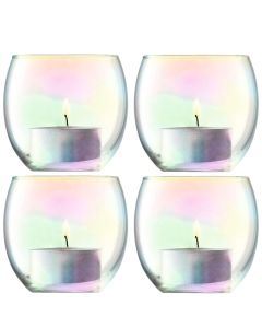 Pearl Theelicht Houder 6,8 cm Set van 4 Stuks