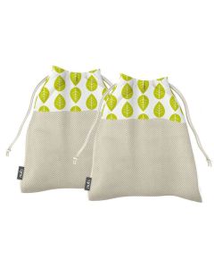 Eco Friendly Vershoudzak Klein Set van 2 Stuks Leaves