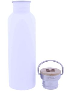 Urban Drinkfles met Bamboe Dop 750 ml Chalk White
