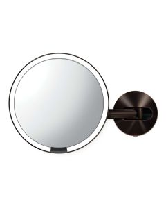 Spiegel met Sensor 20 cm 5x Vergroting Wandbevestiging Netstroom