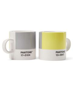 Espressobeker 120 ml - Illuminating 13-0647 & Ultimategray 17-5104