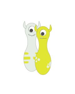 Kids Inflatable Games Noodle Monty the Monster Set van 2 Stuks