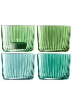 Gems Theelicht Houder 6 cm Set van 4 Stuks Assorti