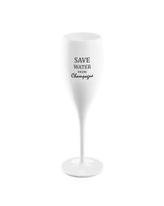 Superglas Cheers No. 1 Champagneglas Save Water Drink Champagne