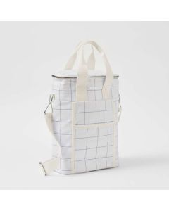 Picnic Koeltas Canvas Drank Isolerend 8,5 liter Check Coconut