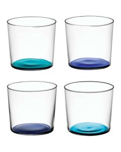 Coro Tumbler Glas 310 ml Set van 4 Stuks Assorti