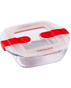 Cook & Heat Voedselcontainer Vierkant met Deksel 14 x 12cm