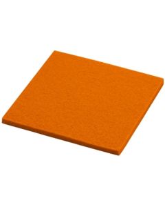 Onderzetter Vilt Vierkant 10x10 cm. Tangerine