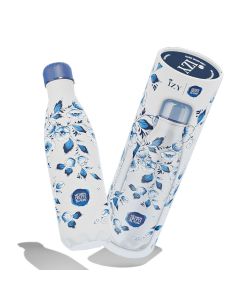 Heinen Delfts Blauw Thermosfles 500 ml Bloemen