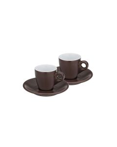 Mattia Espresso Kop en Schotel Set van 2 Stuks