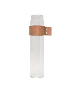 Drinken Waterglas Wrap Me met Lederen Band