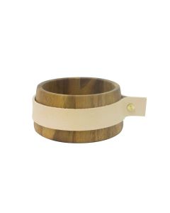 Hout Wrap Me Puka Serveerkom Acacia 12 x 6 cm