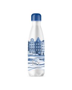 Heinen Delfts Blauw Thermosfles 500 ml Grachtenpand