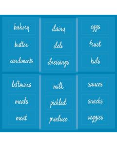 The Home Edit Koelkast Labels 18 Stuks