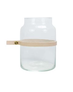 Drinken Waterglas Wrap Me Mini met Lederen Band