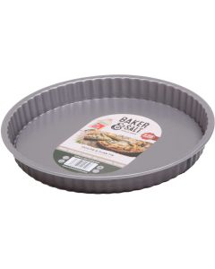 Baker & Salt Non-Stick Bakvorm Quiche en Vlaai met Losse Bodem Ø 25 cm