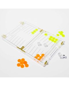 Games Lucite Travel Backgammon