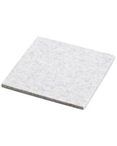 Onderzetter Vilt Vierkant 10x10 cm. Aluminium mel.
