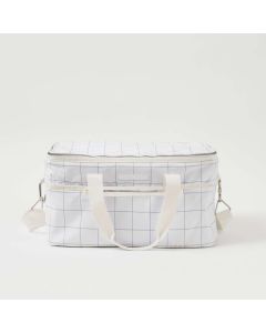Picnic Koeltas Canvas Isolerend 30 liter Check Coconut