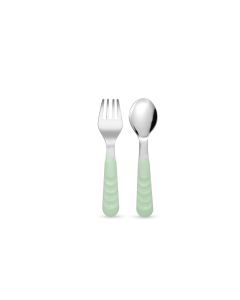 Toddler Vork & Lepel Set Sage
