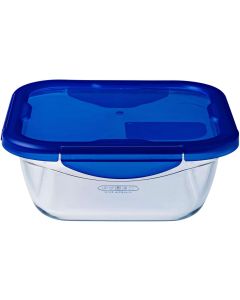 Cook & Go Schaal Vierkant met Deksel 1,9 liter