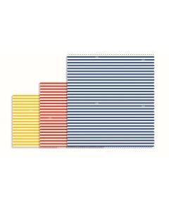 Bijenwasdoek Gestreept Set van 3 Stuks Assorti