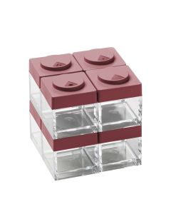 Brickstore Kruidenpotjes met Strooideksel Set van 8 Stuks