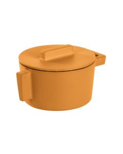 Braadpan Terra.Cotto Gietijzer met deksel 10 cm