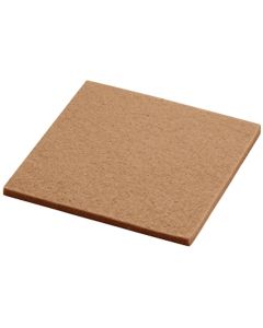 Onderzetter Vilt Vierkant 10x10 cm. Toffee