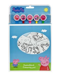 Peppa Pig Kleurplaten met 5 Potloden