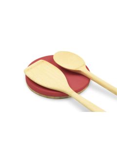 Lepelhouder Ø 13,5 cm Bamboe/Rood