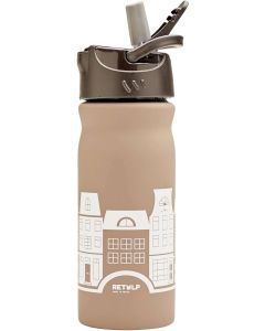 Dutchies Drinkfles met Rietje 400 ml Canal Houses
