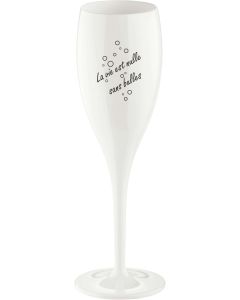 Superglas Cheers No. 1 Champagneglas La Vie Est Nulle Sans Bulle