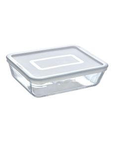 Cook & Freeze Schaal Rechthoek met Deksel Set van 2 Stuks