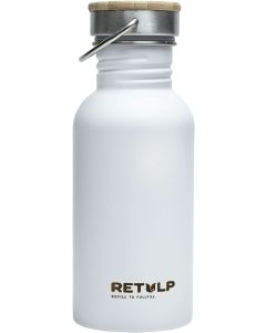 Urban Drinkfles met Bamboe Dop 500 ml Chalk White