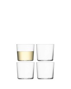 Gio Tumbler Glas Laag 310 ml Set van 4 Stuks