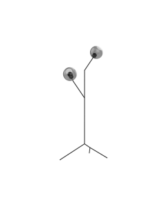 Vloerlamp Branch Zwart/Transparant