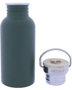 Urban Drinkfles met Bamboe Dop 500 ml Forest Green