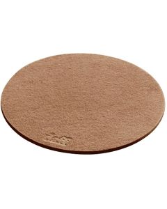 Onderzetter Vilt Rond 20 cm. Toffee
