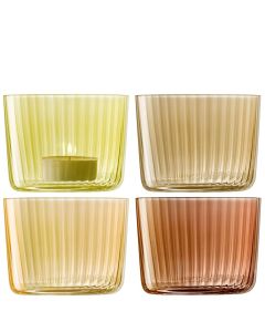 Gems Theelicht Houder 6 cm Set van 4 Stuks Assorti
