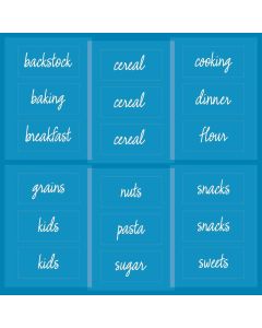 The Home Edit Voorraadkast Labels 18 Stuks