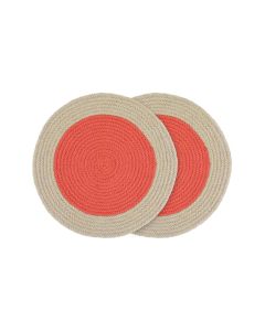 Placemat Raspberry Katoen Set van 2 Stuks